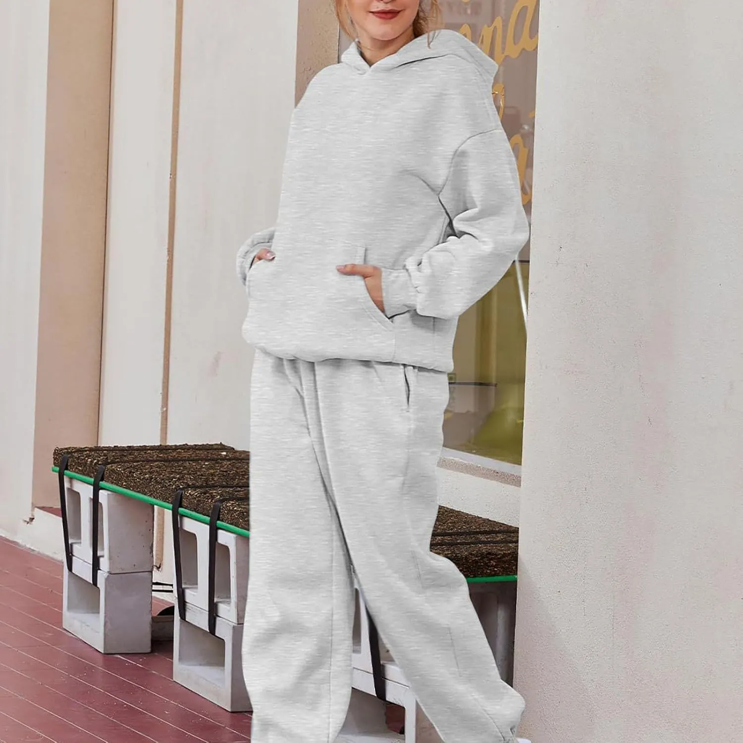 2 Piece Outfits Sweatsuit Tracksuit and Pant Tracksuit Sport Suit Unisex 2 Piece Outfits Sweat Suits for Womens 2