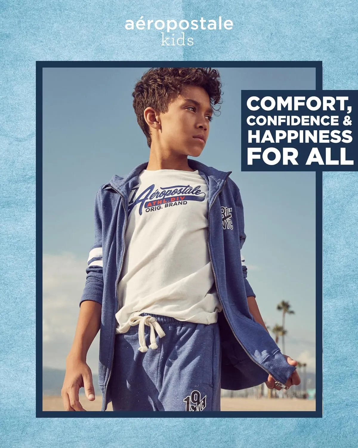 AEROPOSTALE Boys' Sweatshirt - Cozy Soft Cotton Blend Fleece Casual Pullover Graphic Hoodies for Boys (Sizes: 4-12)
