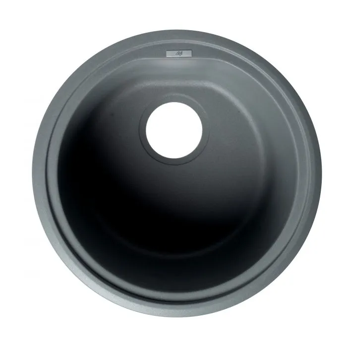 ALFI Brand 17" Drop-In Round Granite Composite Kitchen Prep Sink