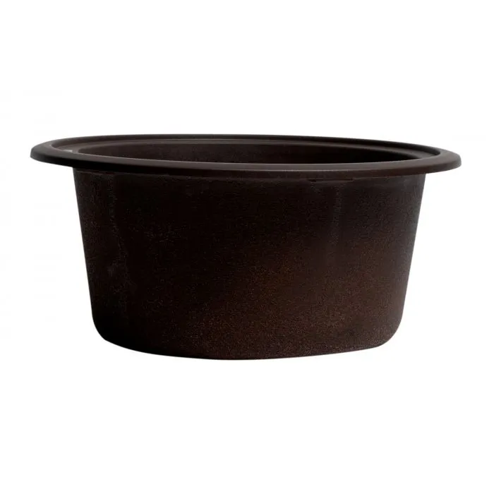 ALFI Brand 17" Drop-In Round Granite Composite Kitchen Prep Sink