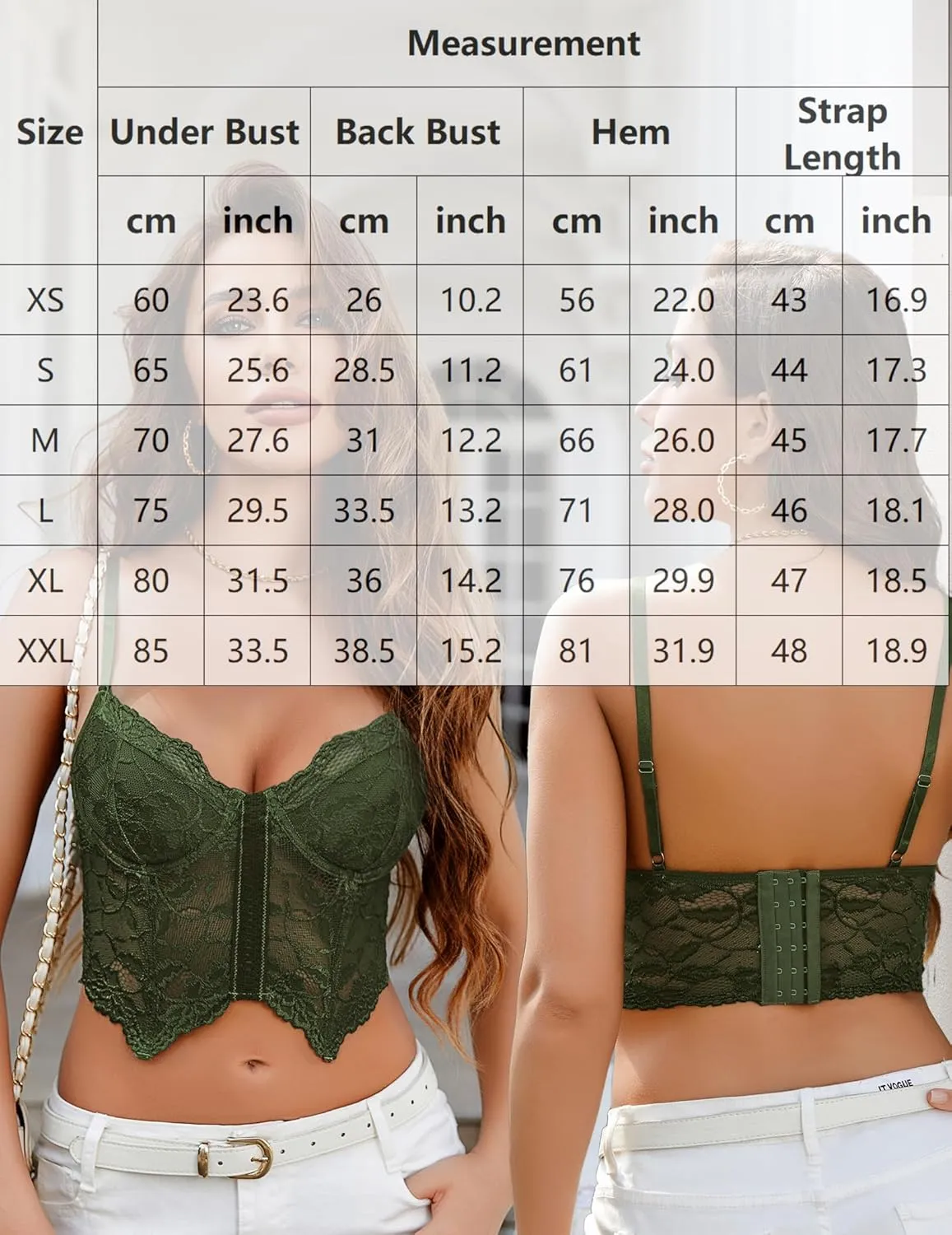 Avidlove Lace Bralettes for Women Y2k Camisole Lingerie Adjustable Strap Crop Top
