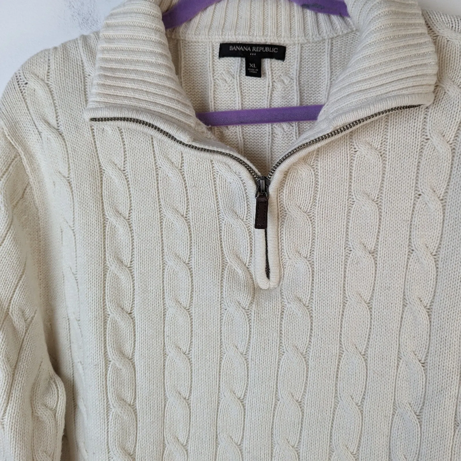 Banana Republic Cable Knit Sweater - XL