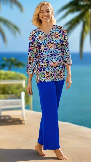 Bell Sleeve Resort Wear Tunic Tops
