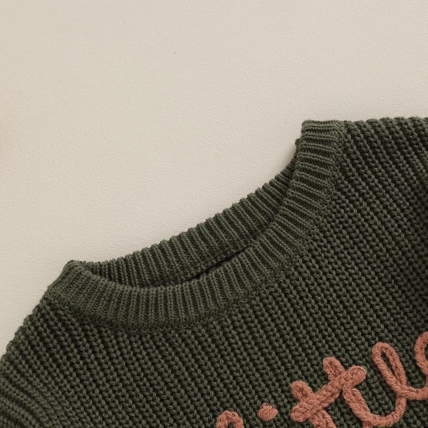 Big Brother Little Brother Matching Outfits Letter Embroidery Knit Sweater Shirt Baby Boy Winter Warm Clothes