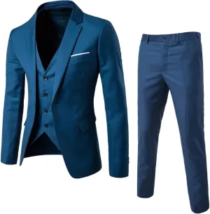 Black Suits For Men Jacket Vest Party Wedding 3- Suit Slim Pants R Men's Coats Jackets Try Before You Mens Linen