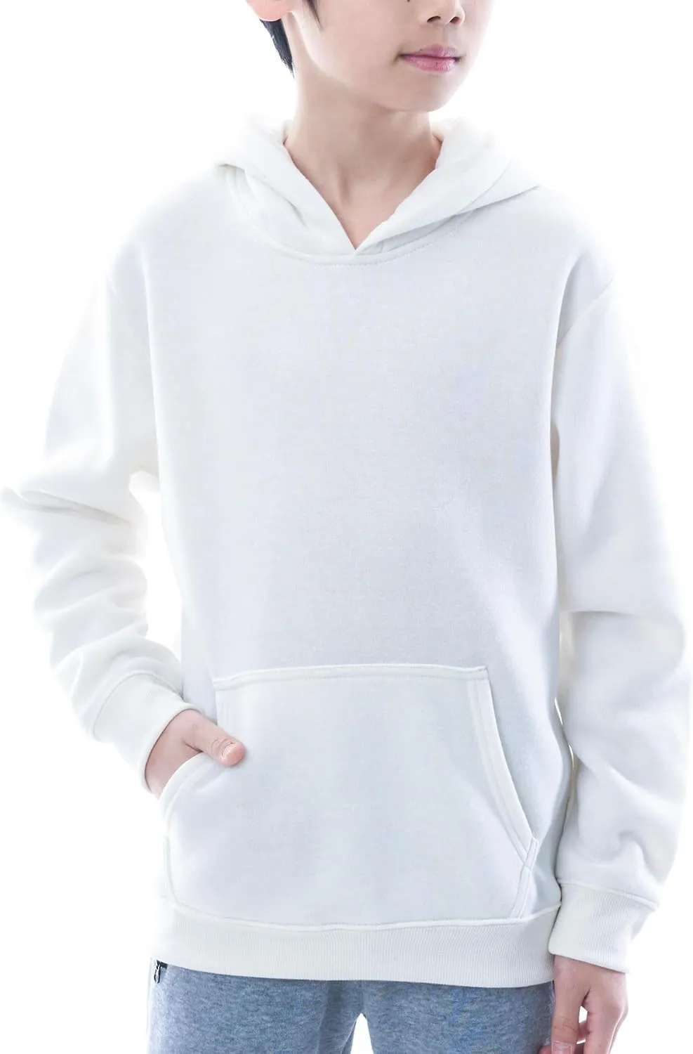 Boys Athletic Hoodie Sweatshirt, 3 Pk Fleece Long Sleeve Kids Pullover Hoodies boy&girl Size 6-20