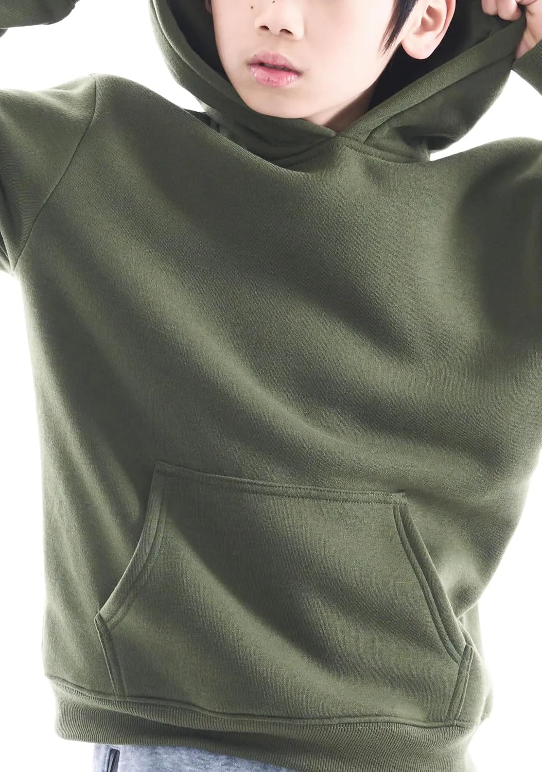 Boys Athletic Hoodie Sweatshirt, 3 Pk Fleece Long Sleeve Kids Pullover Hoodies boy&girl Size 6-20