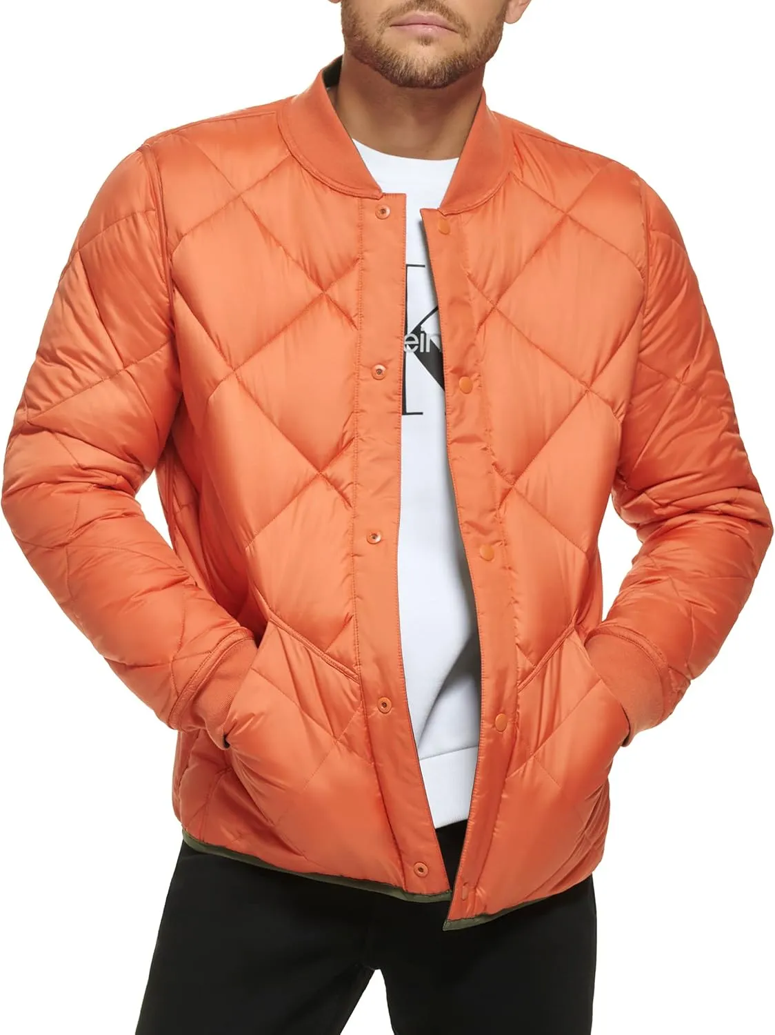 Calvin Klein Men's Reversible Diamond Quilted Jacket