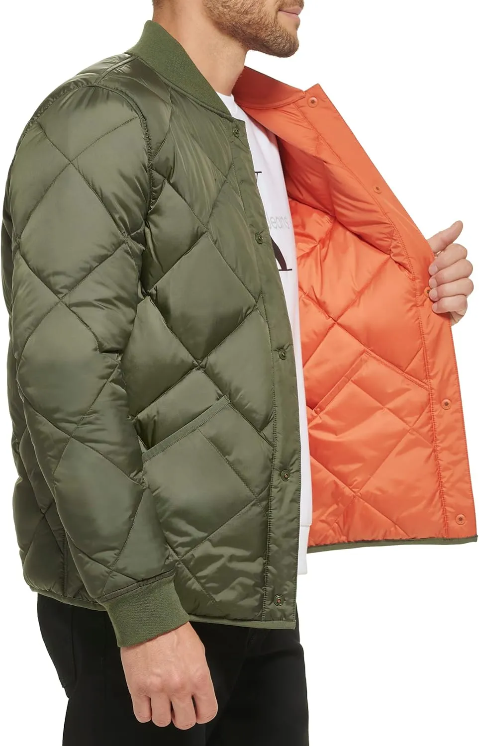 Calvin Klein Men's Reversible Diamond Quilted Jacket