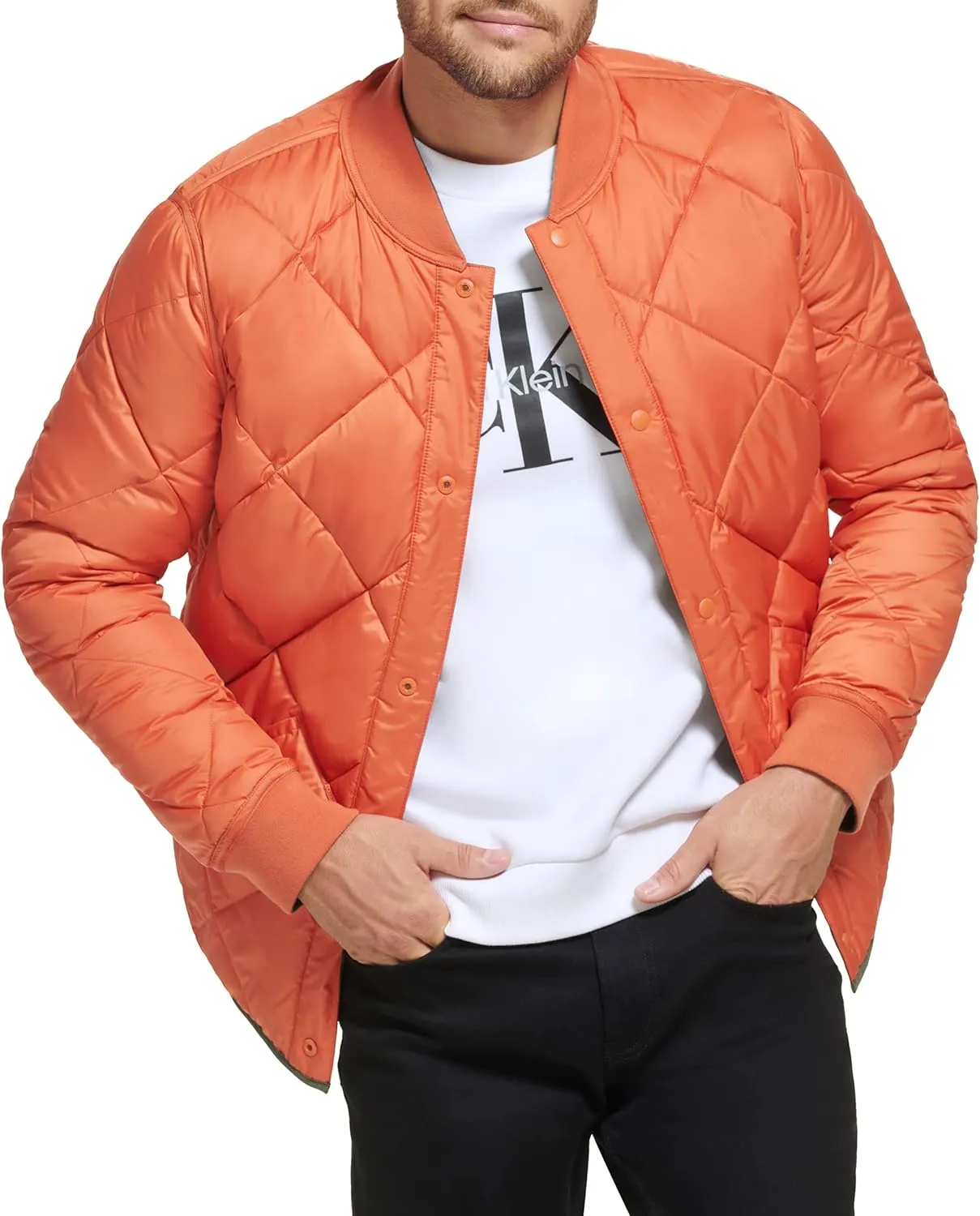 Calvin Klein Men's Reversible Diamond Quilted Jacket