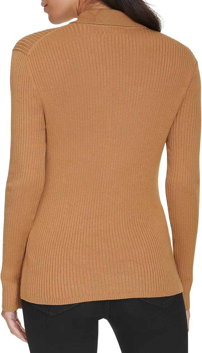 Calvin Klein Women's Long Sleeve Collar Button Up Sweater