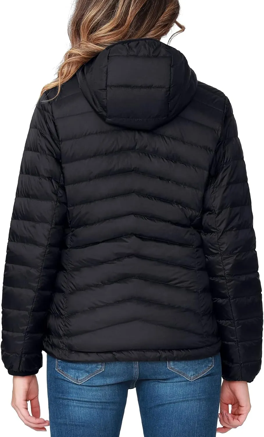 CAMEL CROWN Women's Lightweight Hooded Down Jacket Packable Puffer Insulated Coats