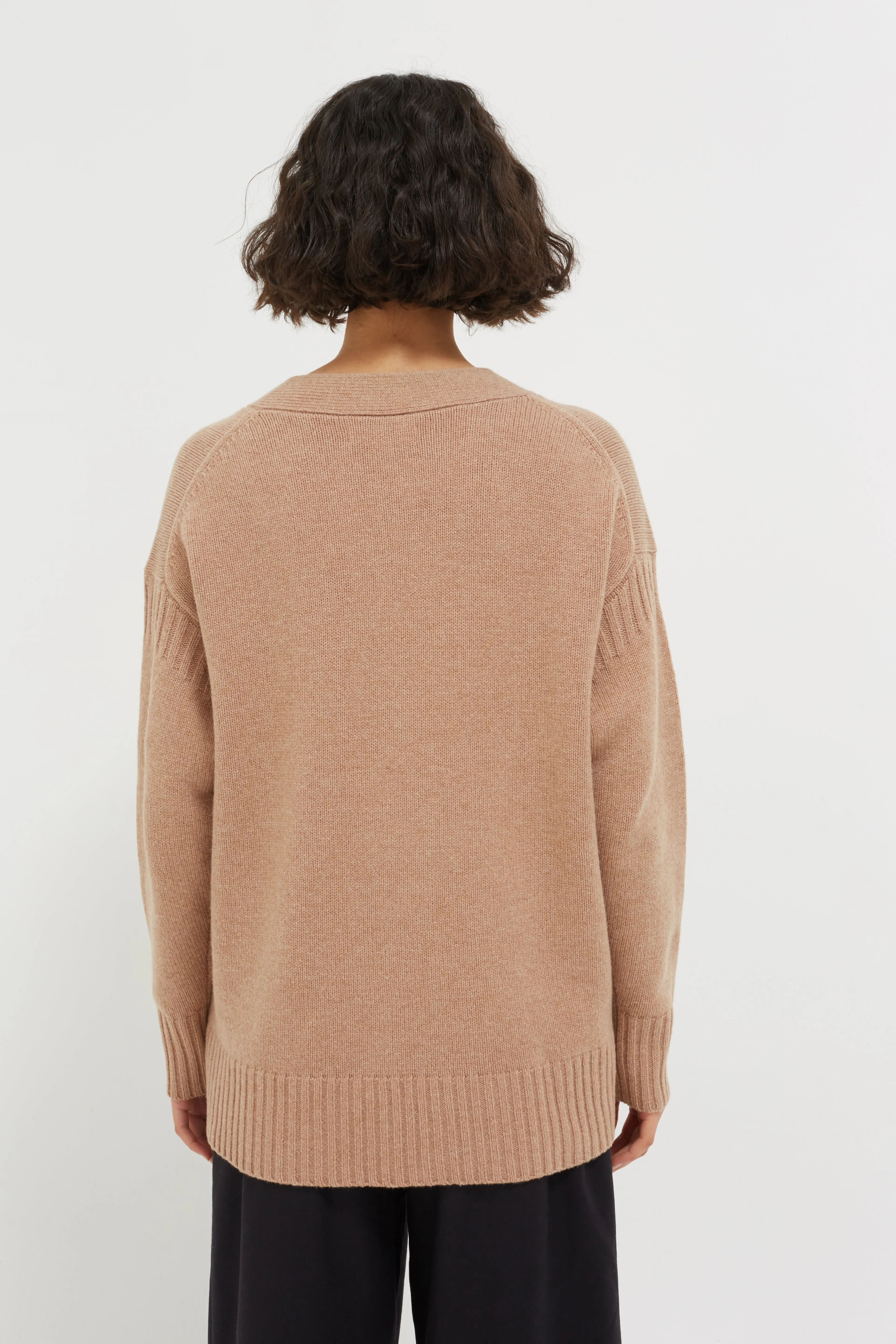 Camel Merino Cardigan