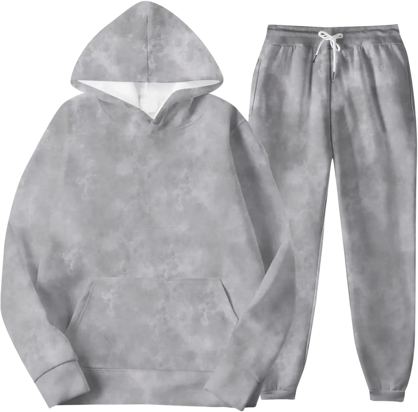 Camo Sweatsuits for Women Set 2 Piece Camo Hoodies Maple Leaf Print Hoodie Oversized Sweatshirt Sweatpants Outfits