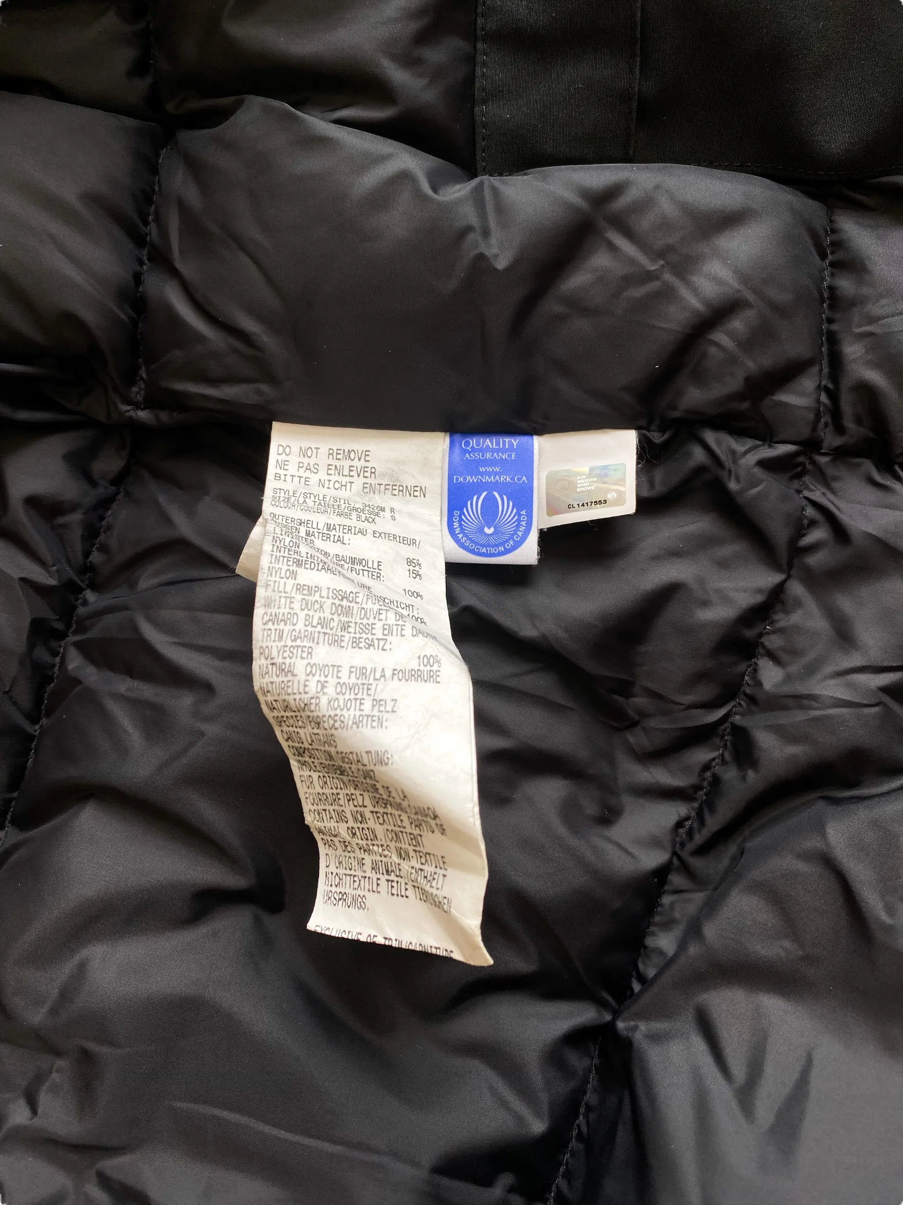 Canada Goose Black Chateau Men's Jacket