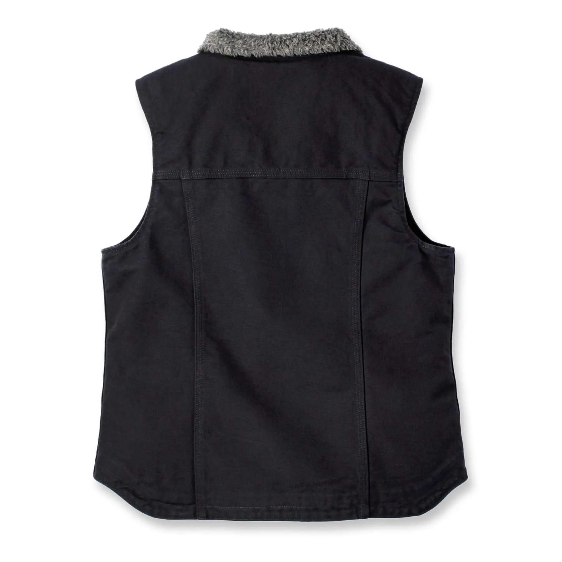 Carhartt Womens Sherpa Fleece Lined Relaxed fit Mock Neck Duck Canvas Gilet Vest 104224