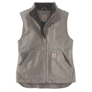 Carhartt Womens Sherpa Fleece Lined Relaxed fit Mock Neck Duck Canvas Gilet Vest 104224