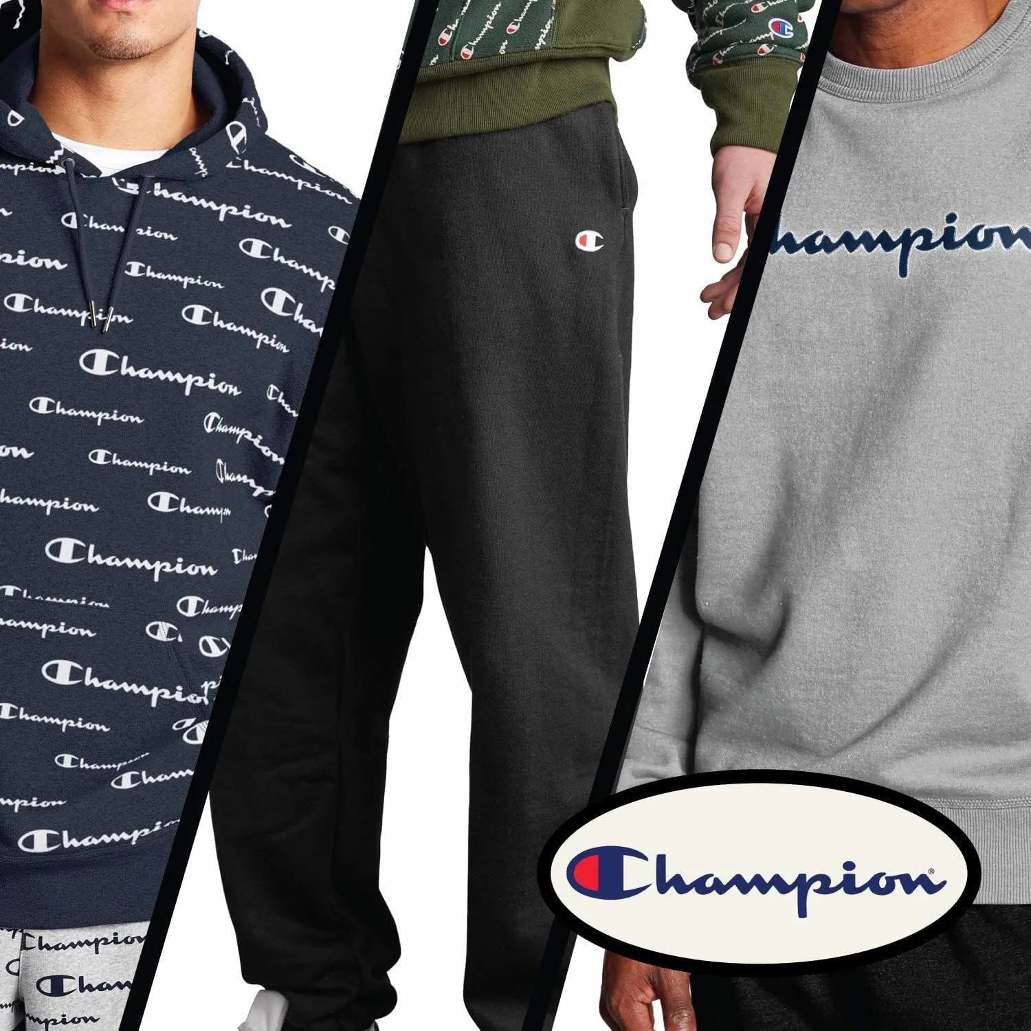 Champion Hoodie for Men Big And Tall Mens Oversized Pullover Fleece Sweatshirt