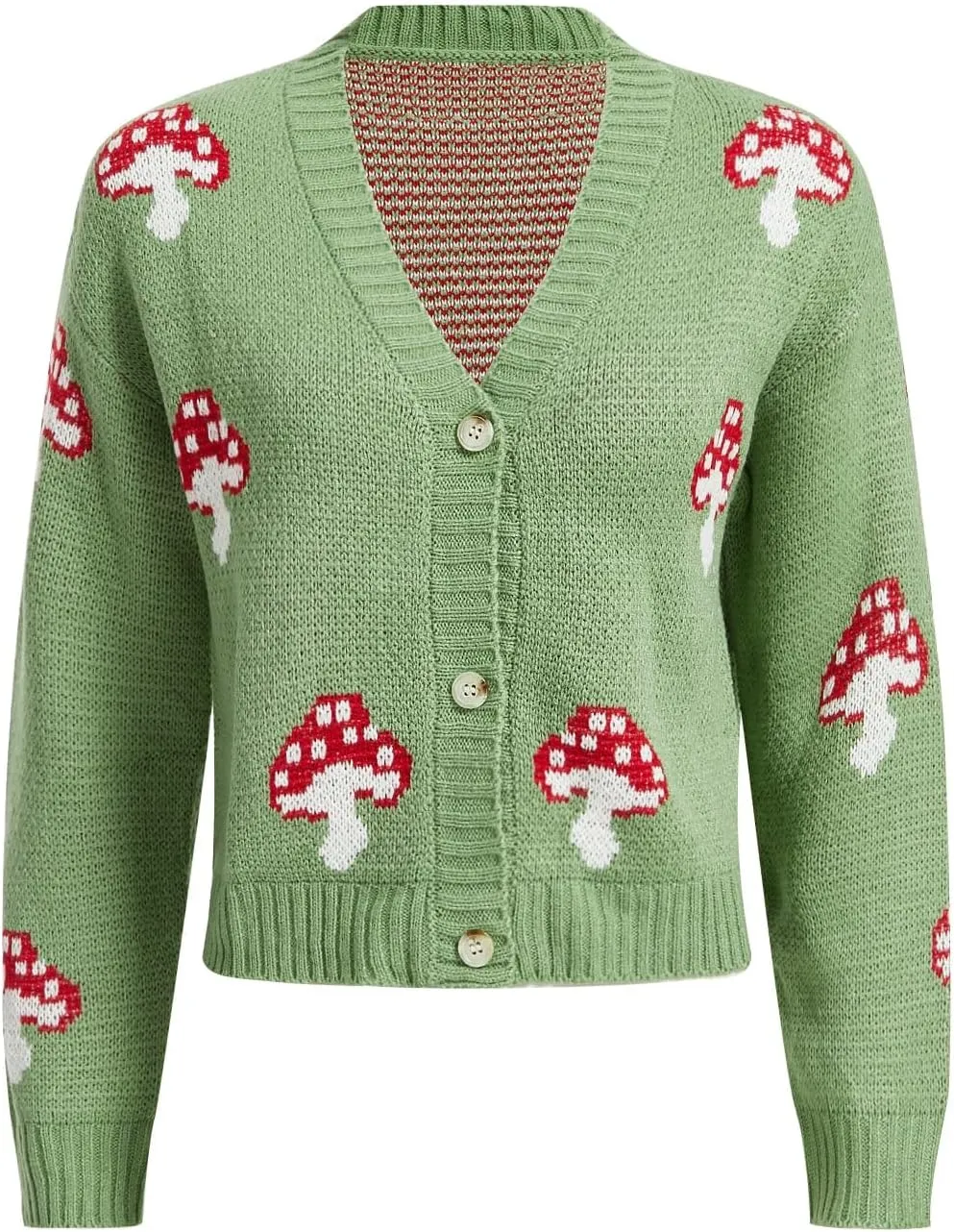 COZYEASE Girls' Cardigan Sweater Long Sleeve V Neck Button Down Cute Knit Cardigan Fall Preppy Clothes