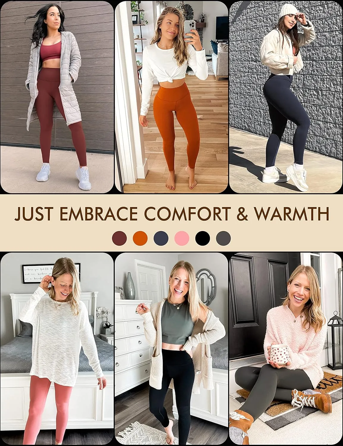 CRZ YOGA Air Feeling High Waisted Leggings for Women 28'' - Warm Thick Workout Buttery Soft Yoga Pants Lounge
