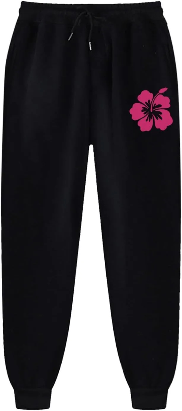 Cute 2 Piece Outfits for Women Teen Girls Preppy Puff 2024 Fall Fleece Pocket Drawstring Pullover Oversized Sweatpant