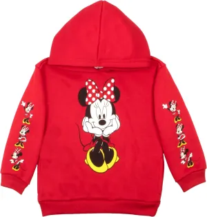 Disney Minnie Mouse, Winnie The Pooh, Lilo and Stitch Girls Pullover Hoodie for Kids