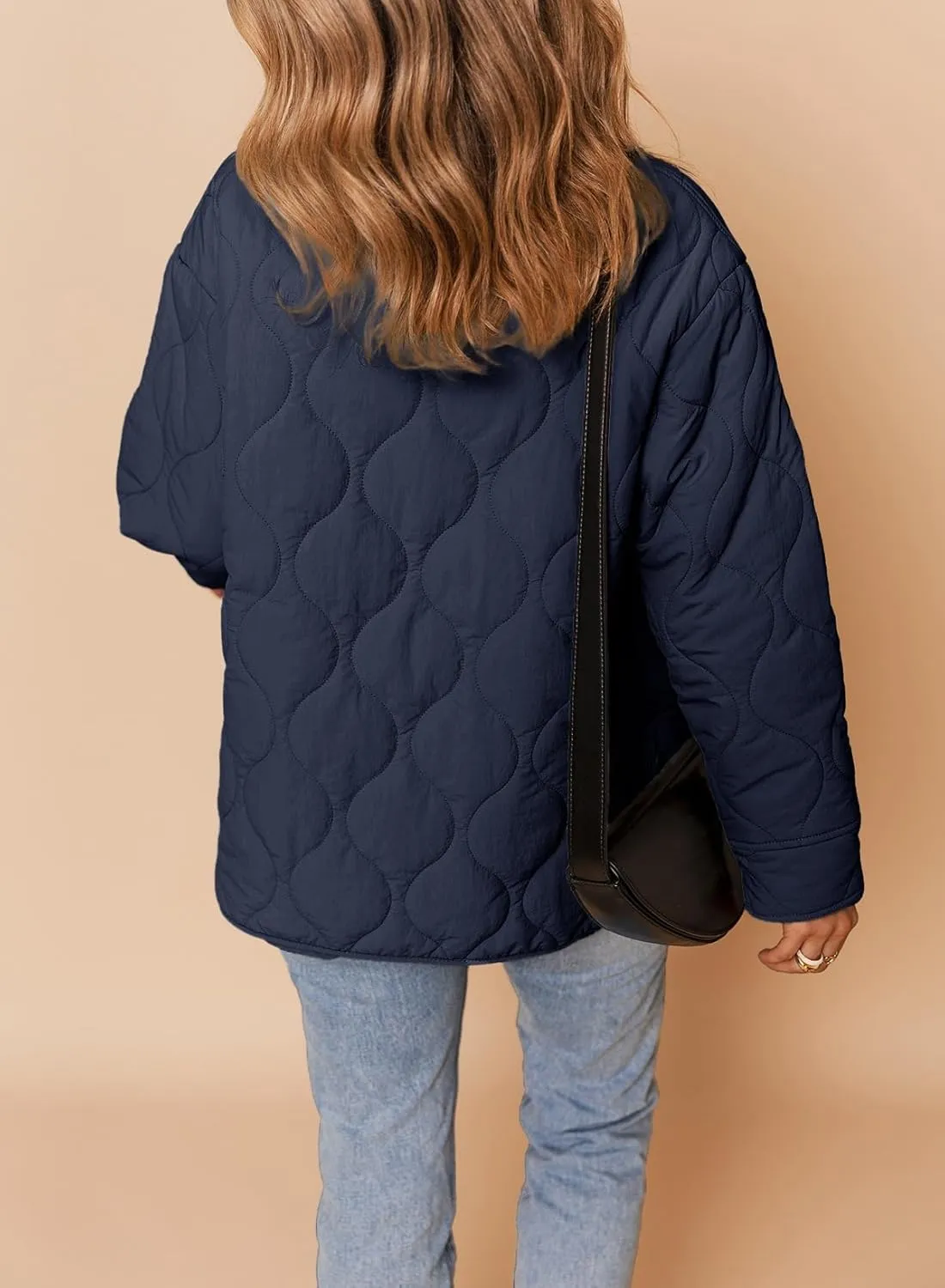 Dokotoo Womens Quilted Lightweight Jackets Button Down Puffer Jacket Coats Padded Outwear with Pockets