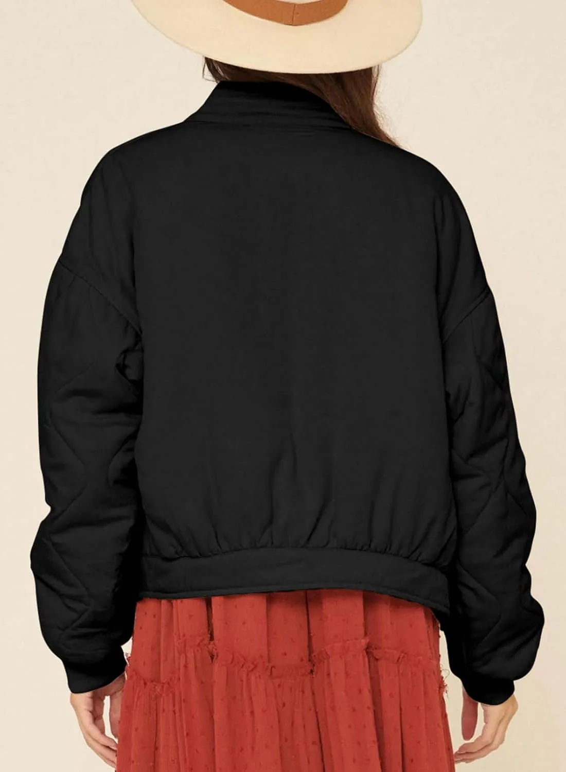 Dokotoo Womens Quilted Puffer Jackets Lightweight Button Down Padded Jacket Coats with Pockets
