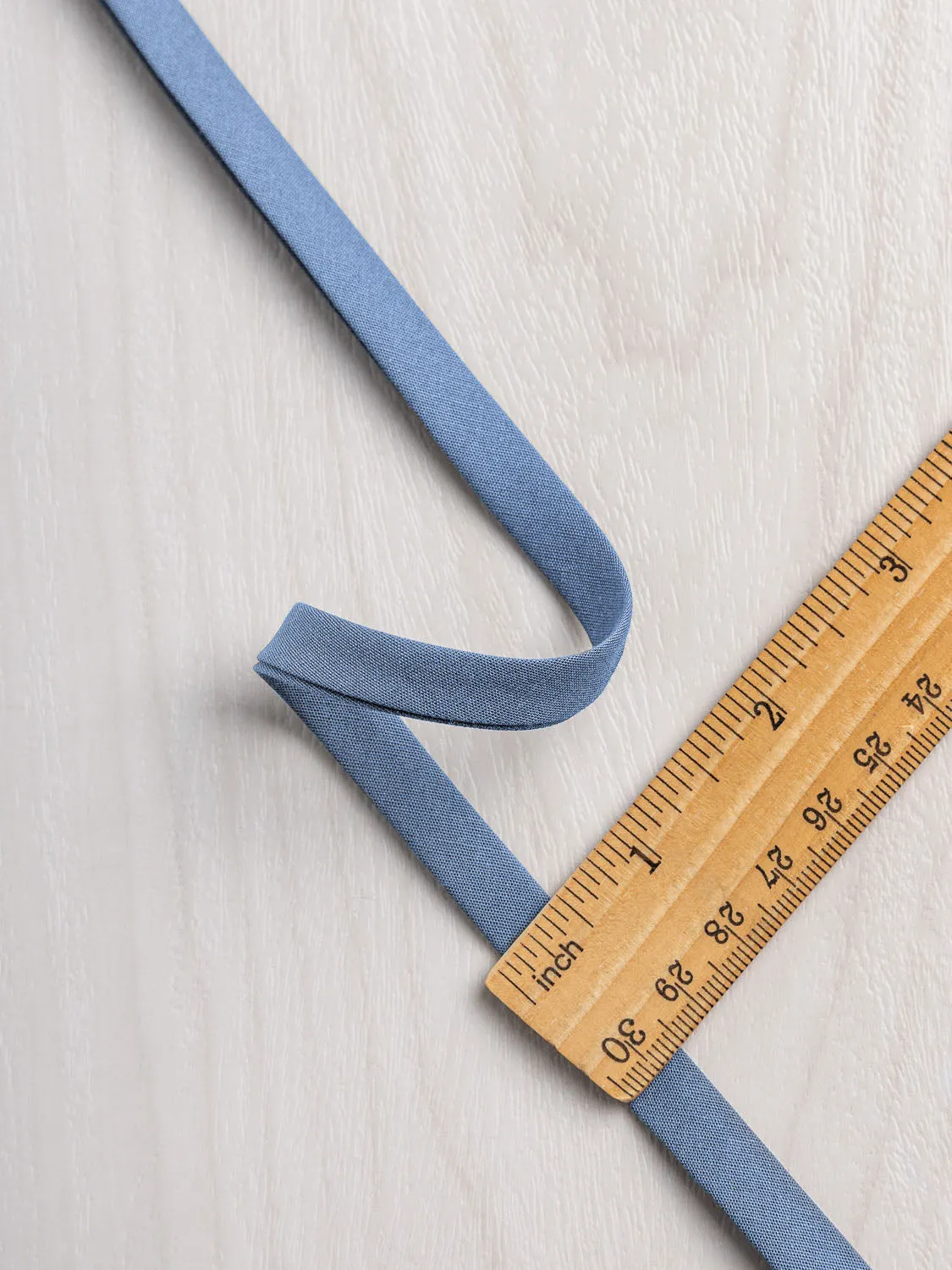 Double-Fold Cotton Poplin Bias Tape - 3/8" (10mm) wide - Slate Blue