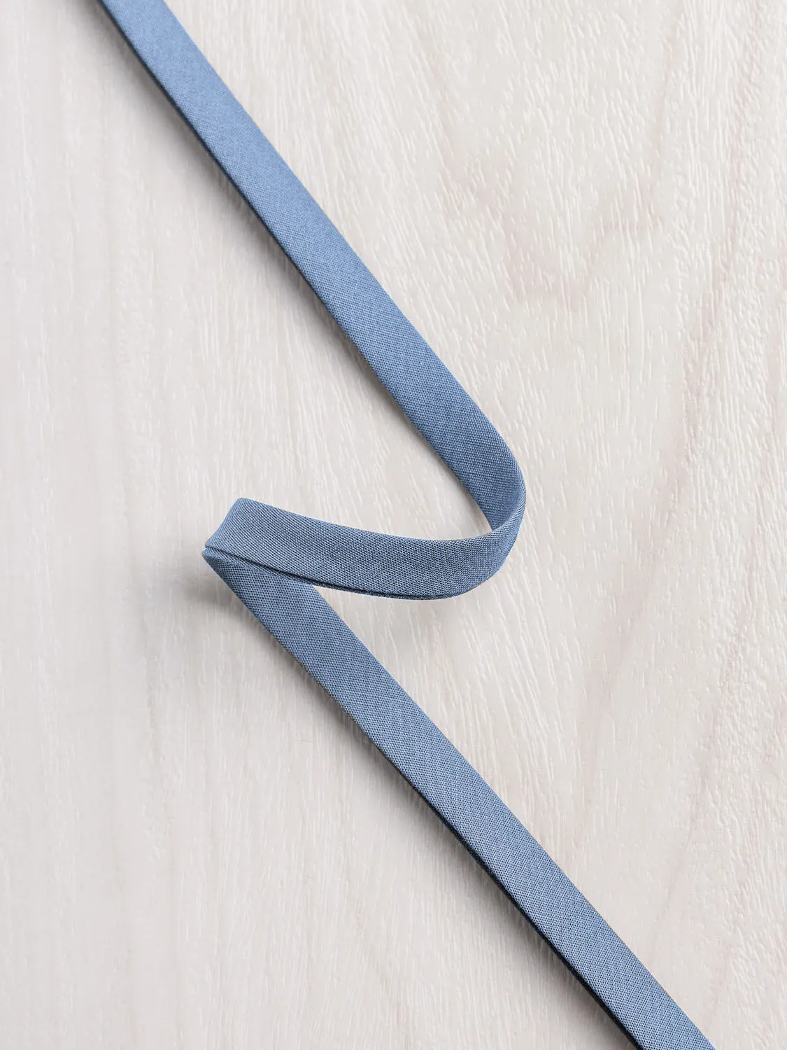 Double-Fold Cotton Poplin Bias Tape - 3/8" (10mm) wide - Slate Blue