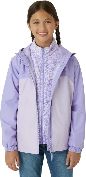 Eddie Bauer Girls' Rain Jacket - Lone Peak Waterproof 3 in 1 Insulated Windbreaker Coat with Removable Fleece Lining (5-20)