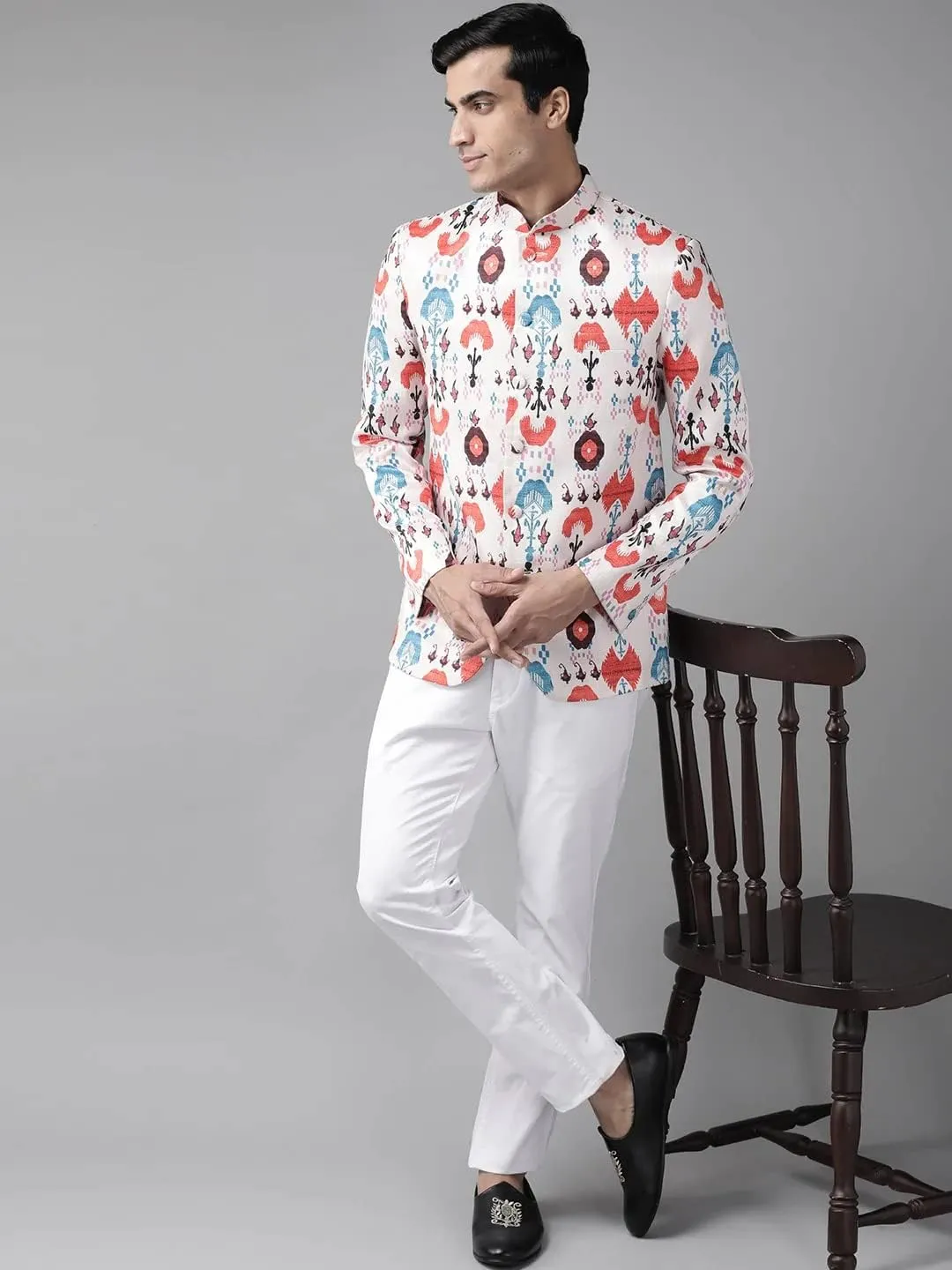 Elina fashion Men's Bandhgala Jodhpuri Waistcoat Top Indian Stitched Readymade Festive Wear