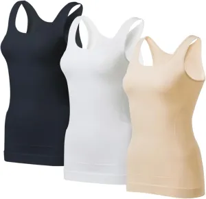 EUYZOU Women's Tummy Control Shapewear Tank Tops - Seamless Body Shaper Compression Top