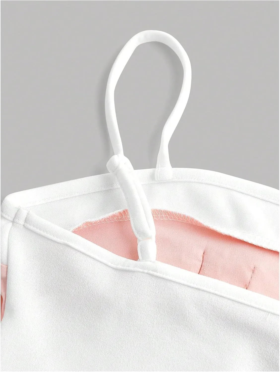 Floerns Girl's Colorblock Bow Sleeveless Camisole Kids Spaghetti Strap Cami Top