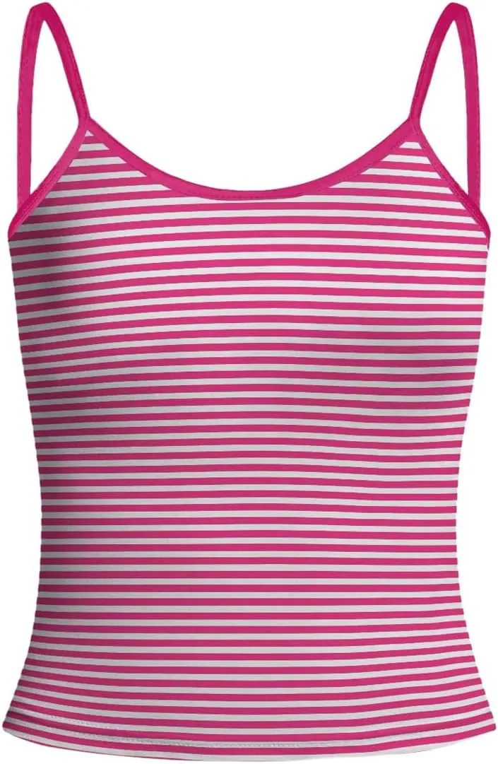 Floerns Women's Goth Sleeveless Camisole Rhinestone Rib Knit Y2k Crop Cami Top