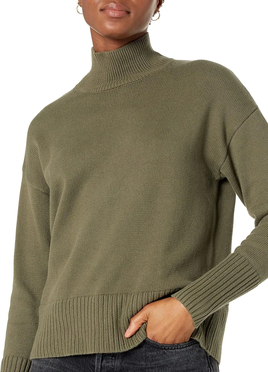 GAP Women's Cotton Turtleneck Sweater