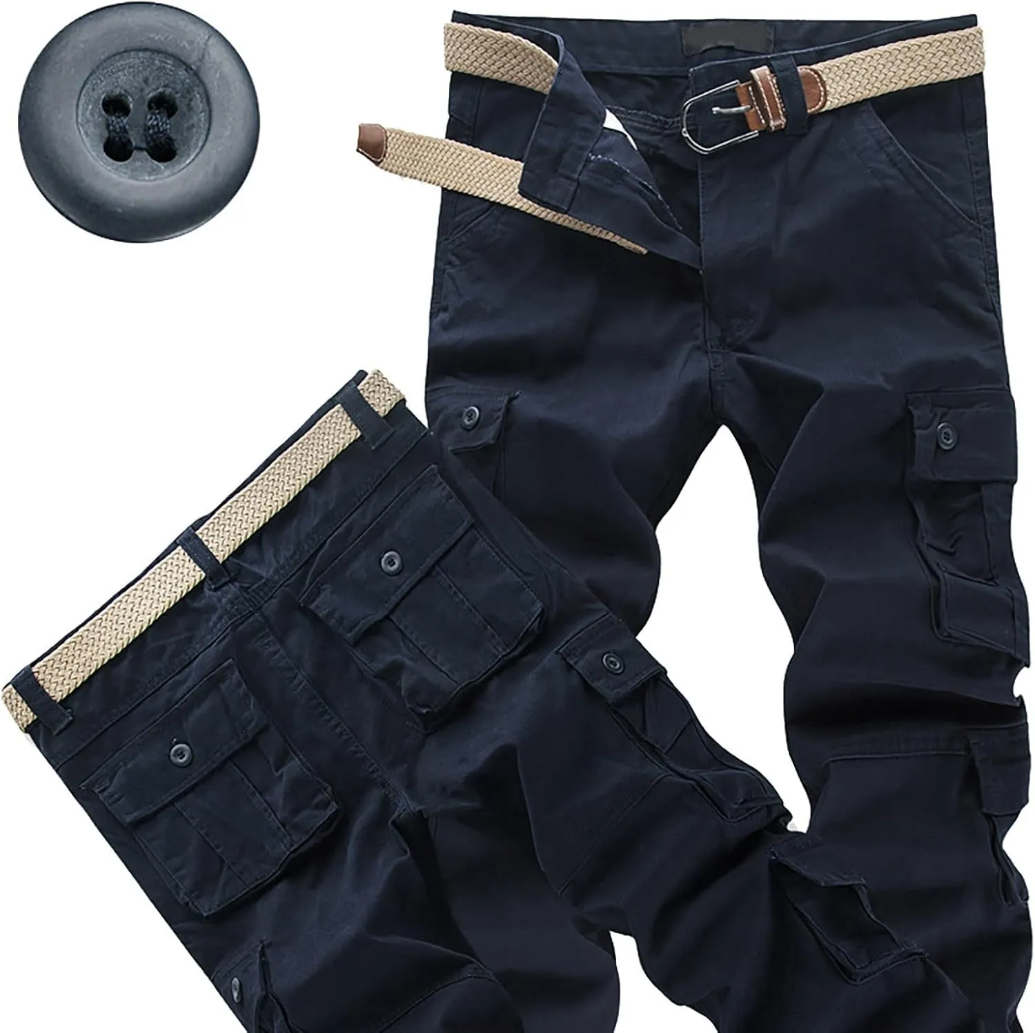 Gear Men's Hiking Tactical Sweatpants Waist Denim Long Pants Men's Casual Cargo Pants Sweatpants for Men Men's Camo