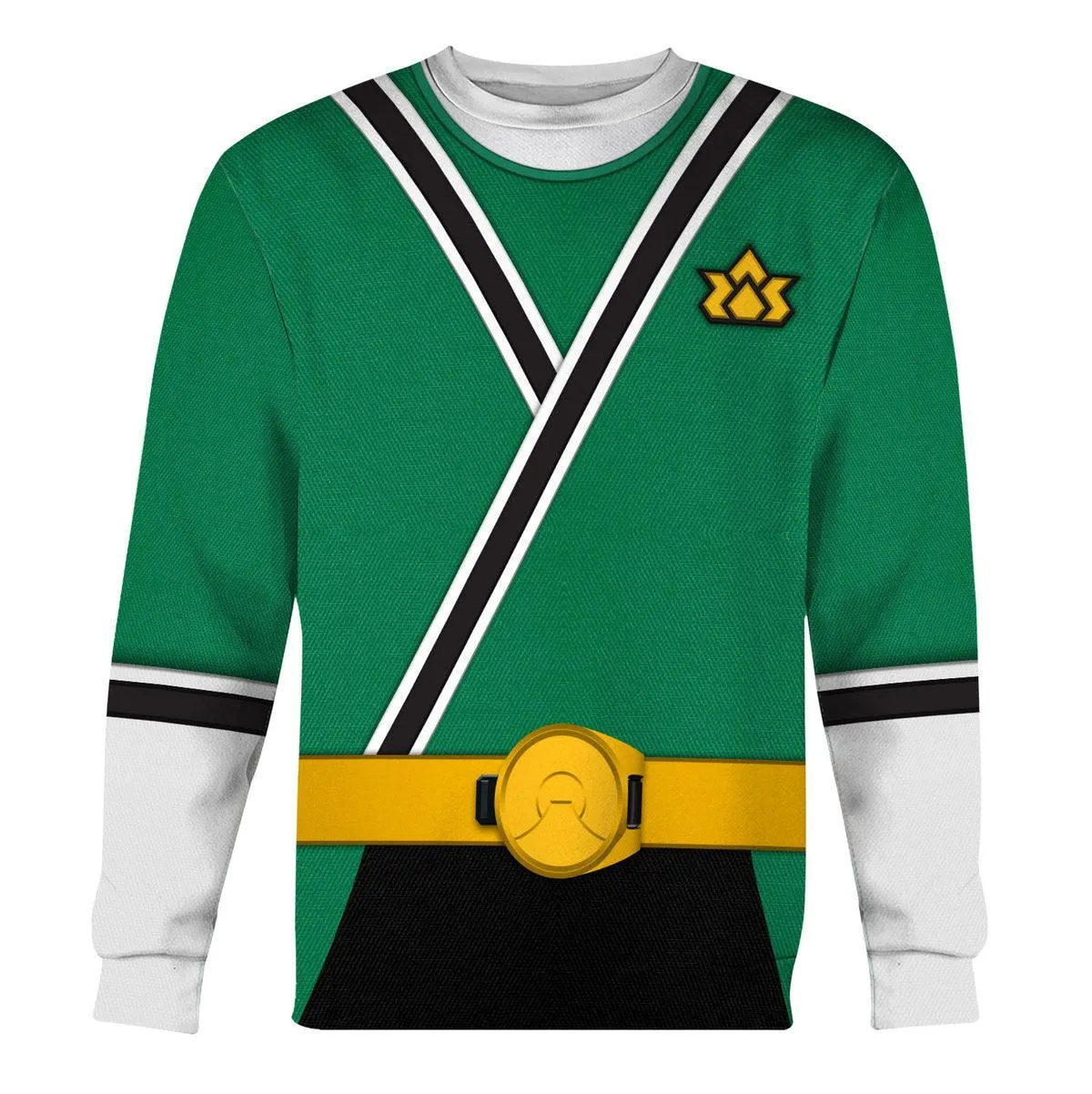 GearHomie Green Power Rangers Samurai Hoodies Sweatshirt T-shirt Hawaiian Tracksuit