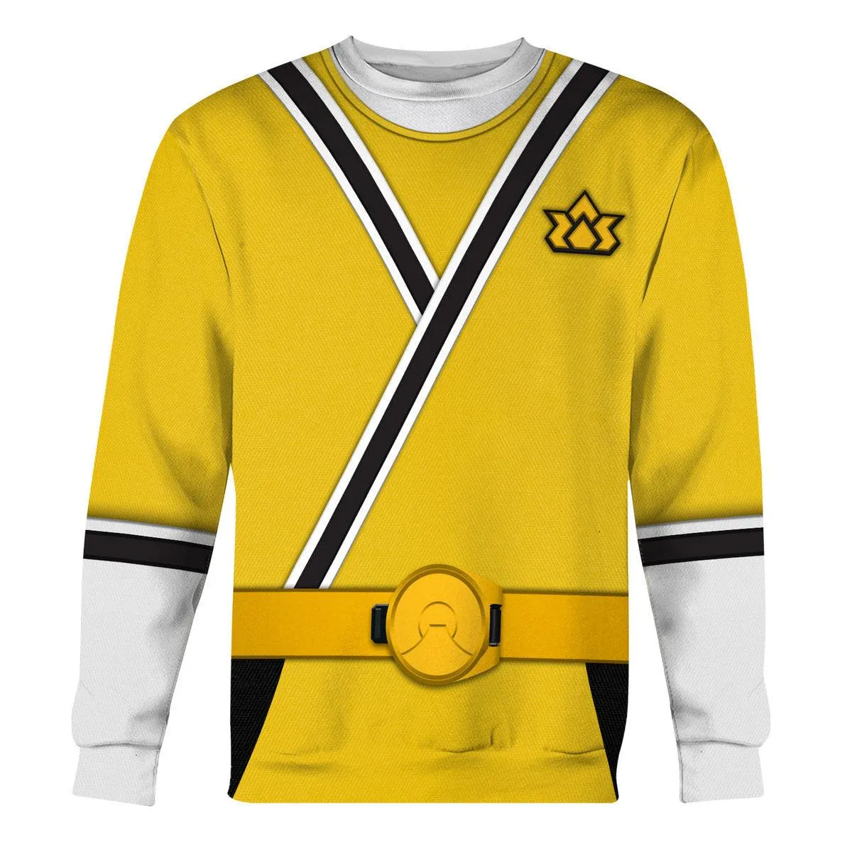 GearHomie Yellow Power Rangers Samurai Hoodies Sweatshirt T-shirt Hawaiian Tracksuit