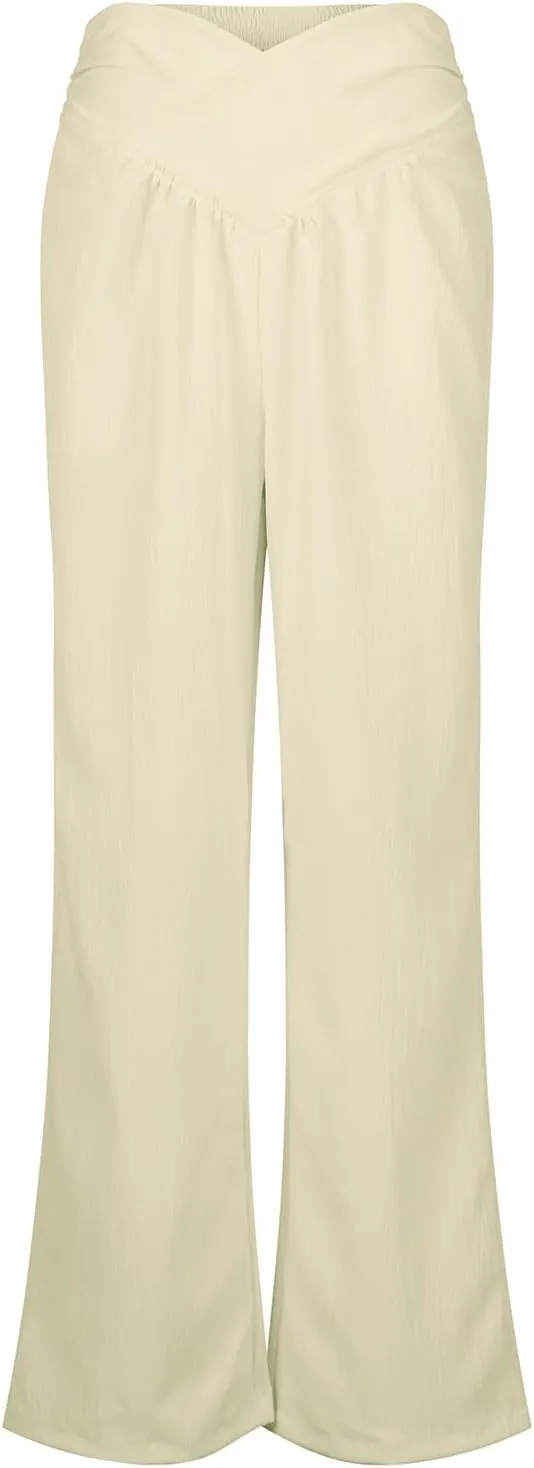 Girl Women Outdoor Pants,Women's High Waisted Wide Leg Sweatpants Casual Yoga Jogger Pants Spring&Summer Clothing