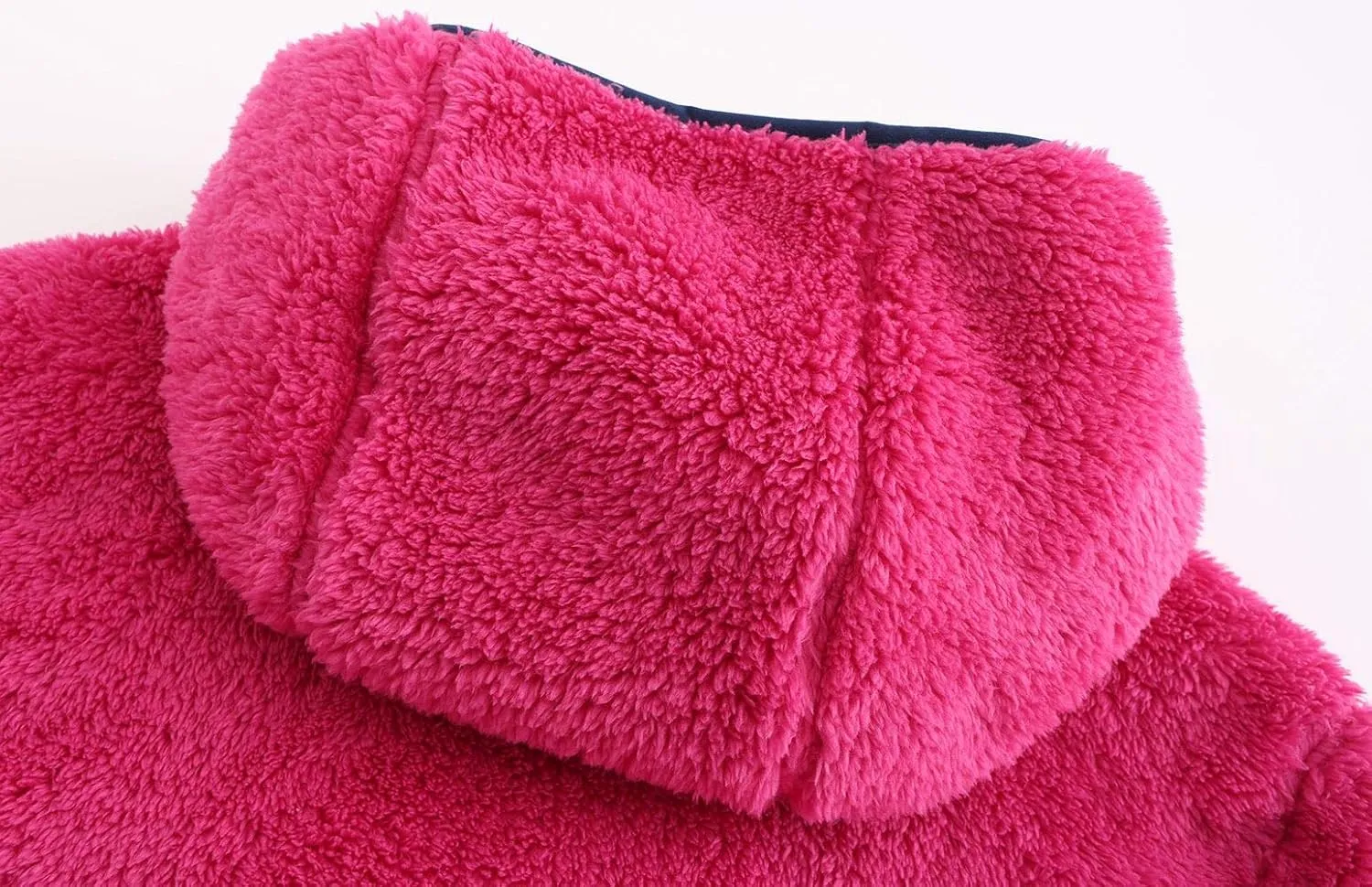 Girl's Soft Fleece sherpa Jacket Full Zip Hoodie