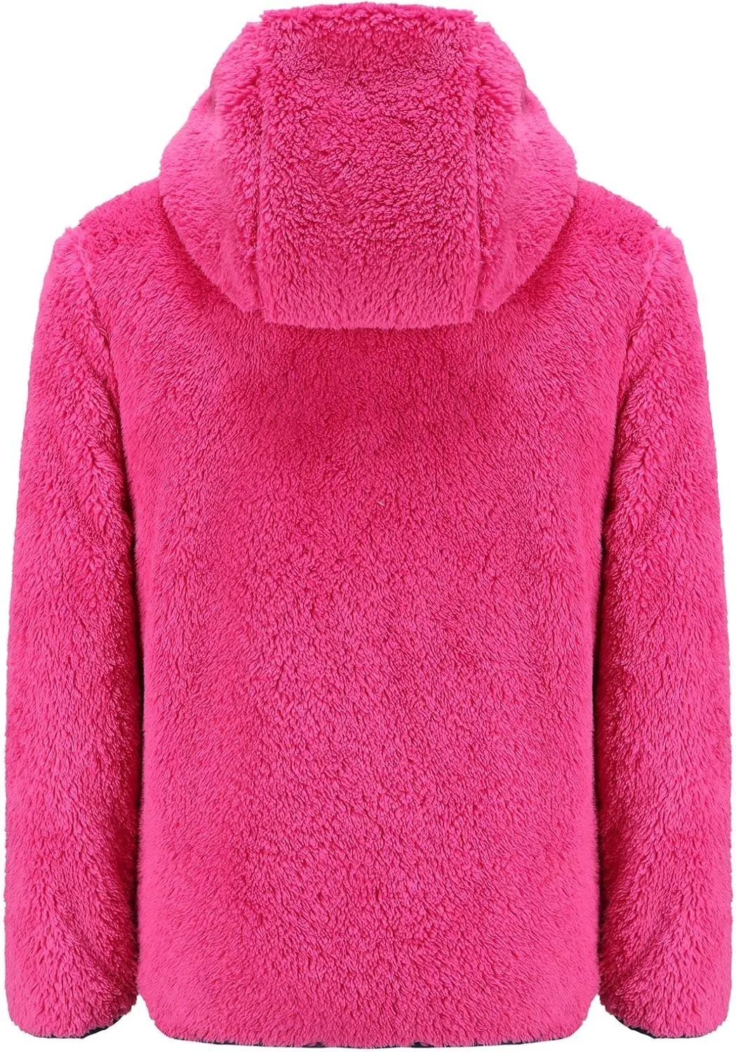 Girl's Soft Fleece sherpa Jacket Full Zip Hoodie