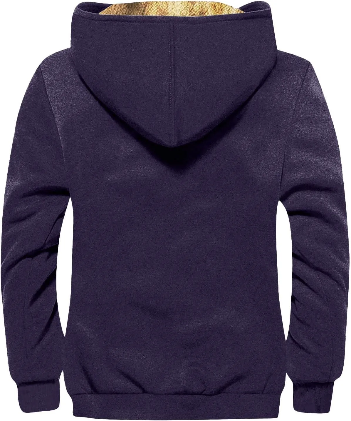 GOFULY Mens Winter Jacket Sherpa With Hood Warm Coats Fleece Zipper Hoodie Big And Tall Heavyweight Fall Outfits With Pockets