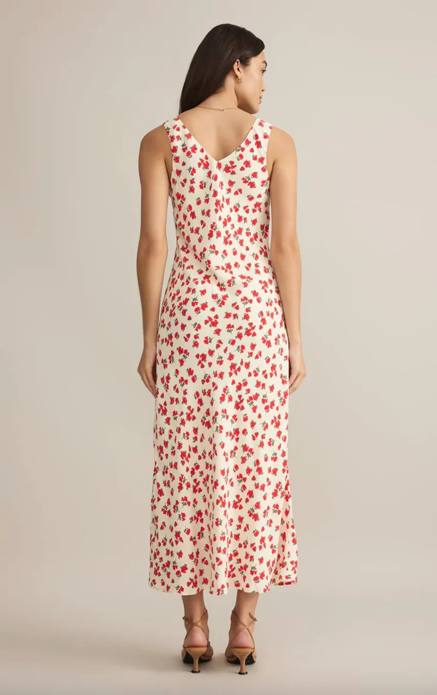 hana la rose ditsy maxi dress