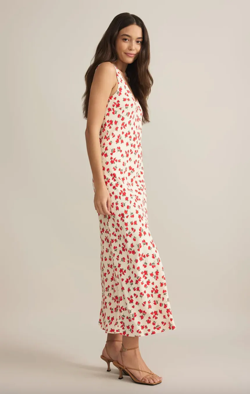 hana la rose ditsy maxi dress