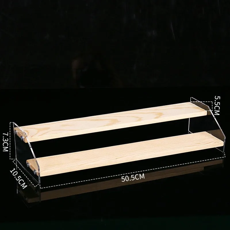 Hand Display Step Blind Box Storage Acrylic Wood Stepped Display Rack Ornaments Toy Display Rack