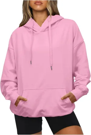 Hoodies For Women Plain Pocket Zip Sweatshirt Basic Long Sleeve Coat Outdoor Ladies Daily Tops Trendy Sport Outfits