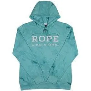 Hooey Ladies Rope Like A Girl Turquoise Hoodie HH1163TQ