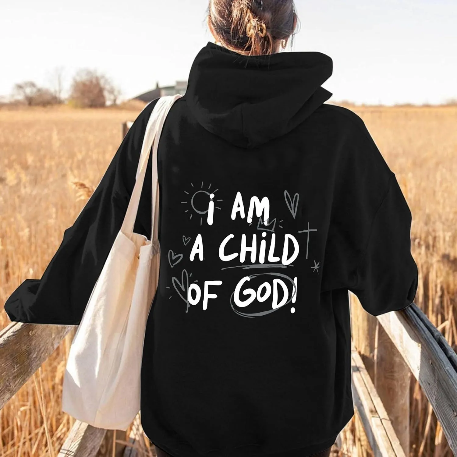 I am a Child Of God Hoodie God Tops Man Woman Longs Leeve Pullover Sweatshirt