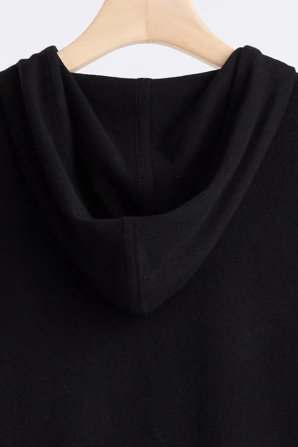 JENNIE LIU Women's 100% Pure Cashmere Long Sleeve Zip Hoodie Cardigan Sweater